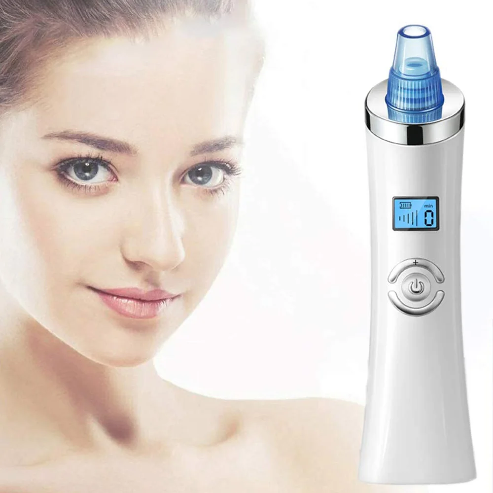 

Hot Pink Clean Skin Tool Pore Acne Pimple Removal Black Head Deep Nose Cleaner Vacuum Suction Blackhead Remover, White