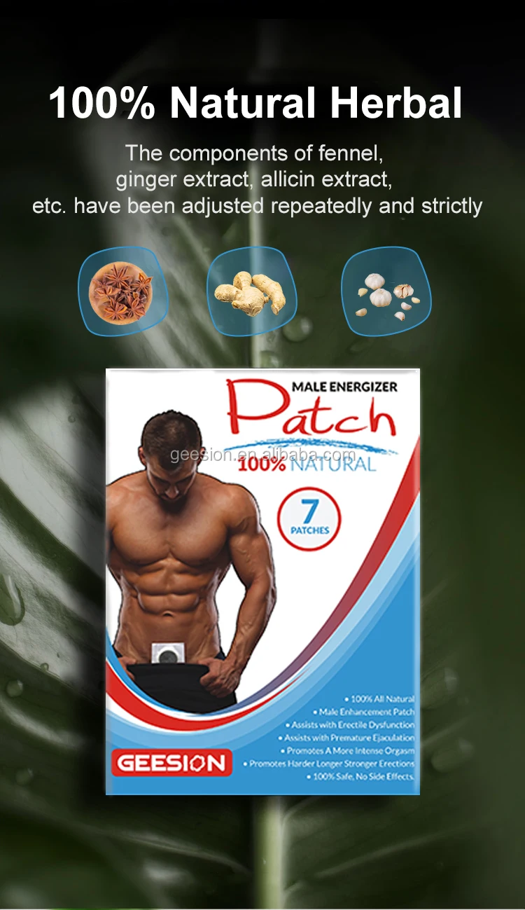 7 Pieces Male Enhancement Patch Male Energizer Patch Nature Patch For