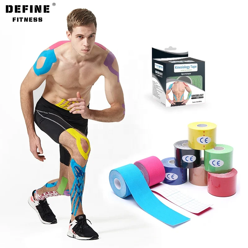 

Define-Sports Kinesiology K tape Muscle Sports Tape, 15 colors can be available