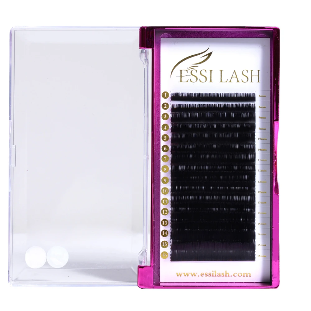 

Hand Made Cashmere Dark Russian Volume Lash Extensions Cruelty Free Eyelashes Private Label Available, Dark matte black