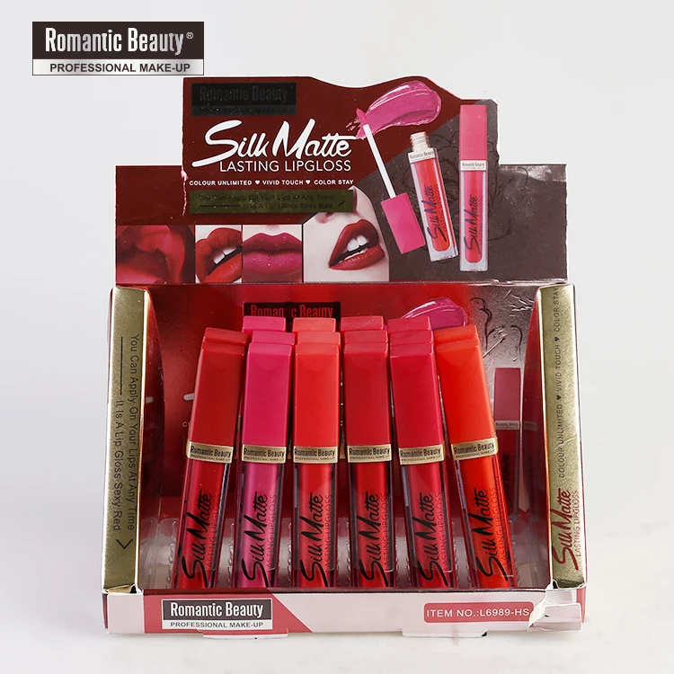 

Romantic Beauty 6 Colors Enamel Red Mousse Lip Gloss Natural Moisturizing Long-lasting Non-fading Glaze Matte Lipstick