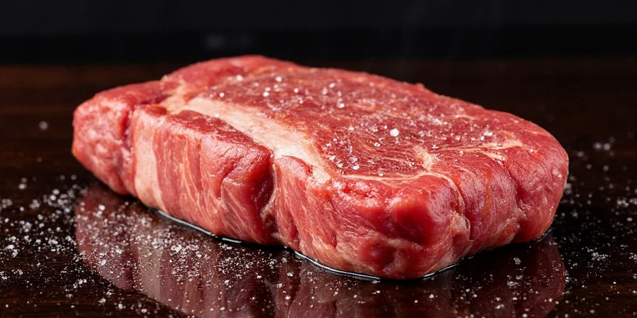A sprinkle of flaky sea salt over a grilled steak