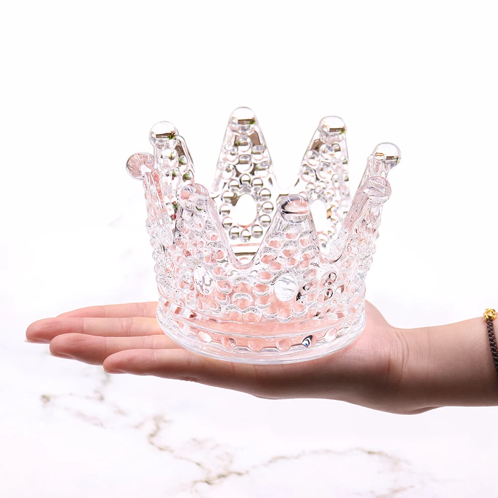 

Wholesale cheap price crystal glass crown ashtray for souvenir gift