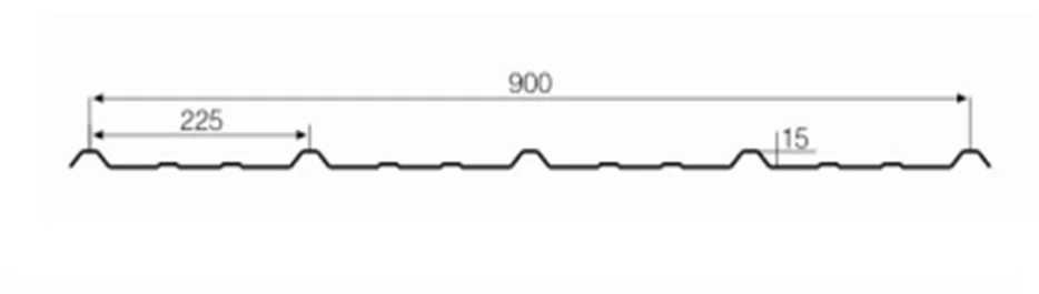 DX -900 HOT SALE Automatic Trapezoidal roofing panel sheet roll forming machine