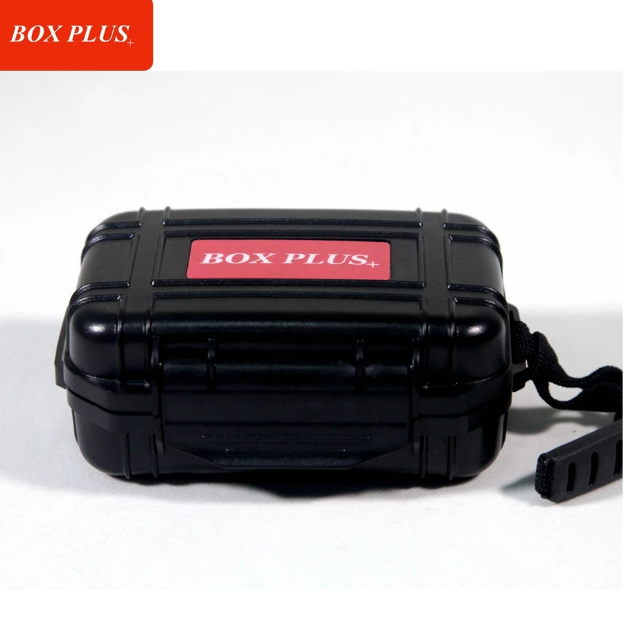 

High quality Small Waterproof Storage Case ABS Black Plastic Protective Outdoor Memory Card Case for SD Card