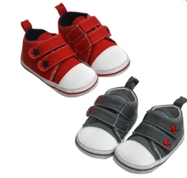 

Durable newborn canvas first walkers shoes baby shoes summer, Black,red