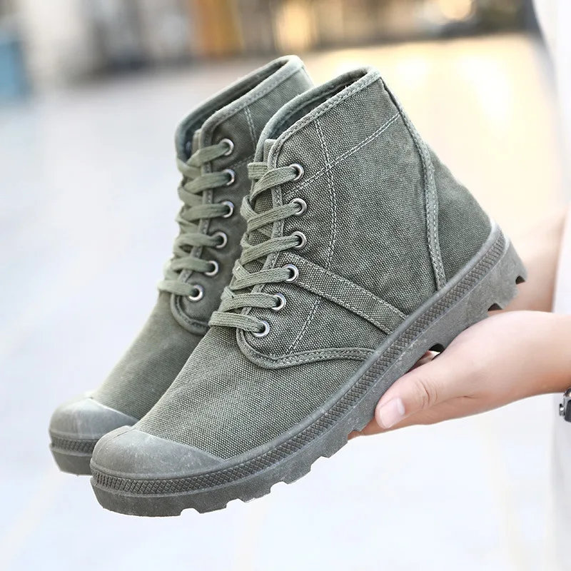 

Canvas Shoe Mid-upper Men's Shoes Retro-Old British Leisure High-upper Men's Mountaineering Martin Boots Make Old Cloth Shoes