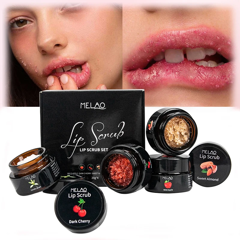 

Sample Free OEM Private label Beauty Exfoliating moisturizing exfoliating vegan Organic Sugar Lip Scrub