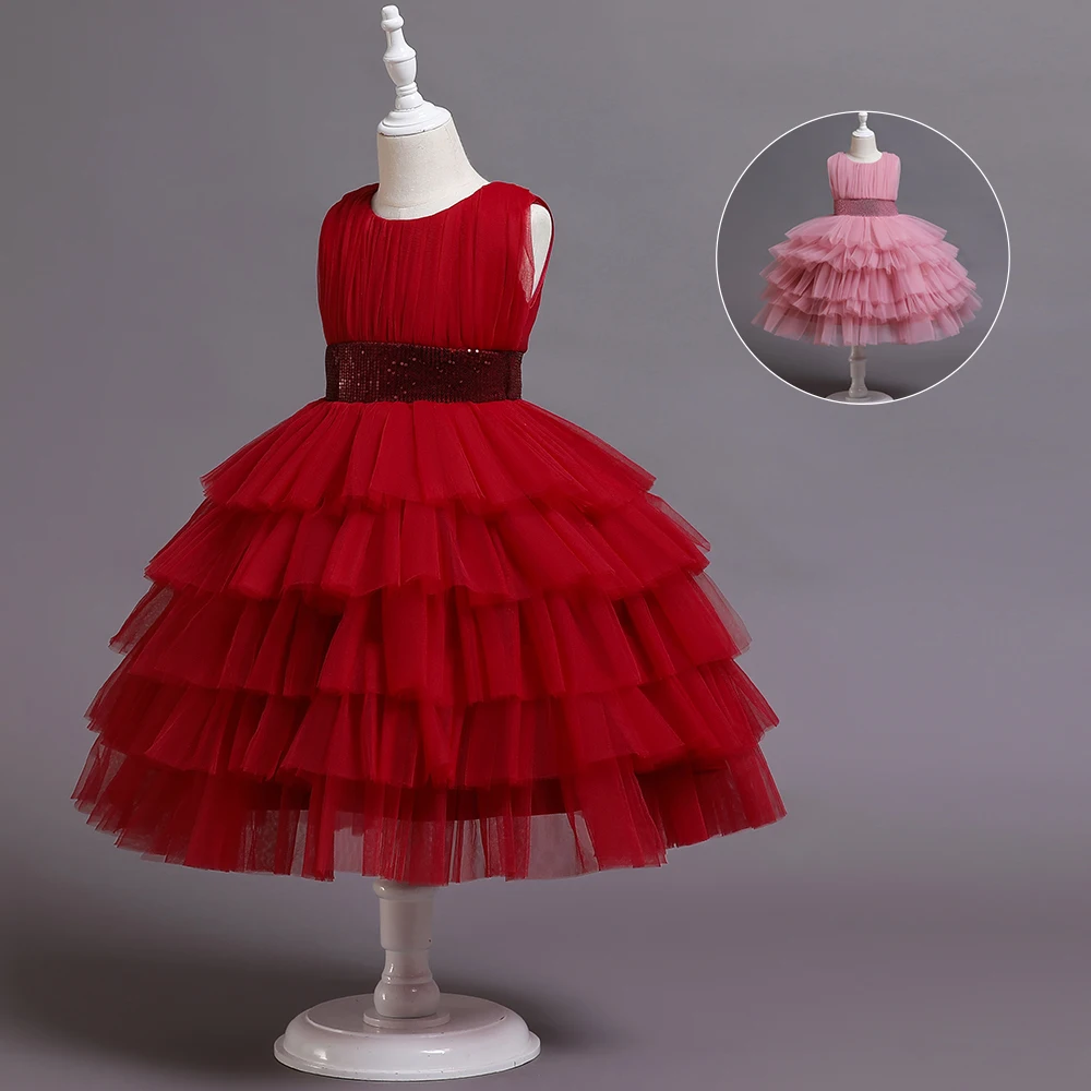 

Latest New Arrival Flower Girl Princess Vestidos Puffy Marriage Wedding Western Party Wear Dresses