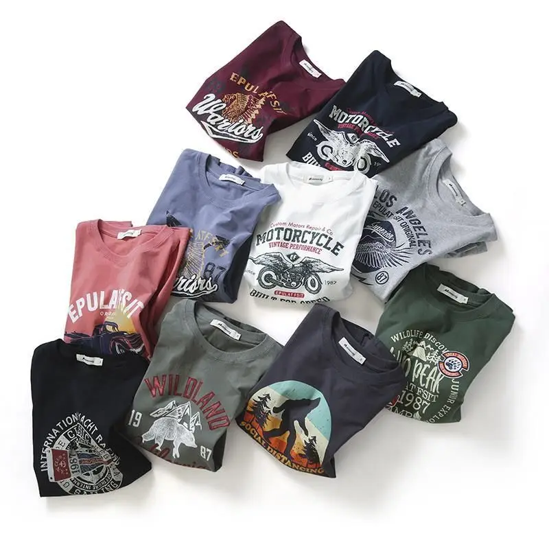 

200gsm 100% cotton Curved Hem Multicolor Cotton Custom Printing Logo Men T Shirt Casual