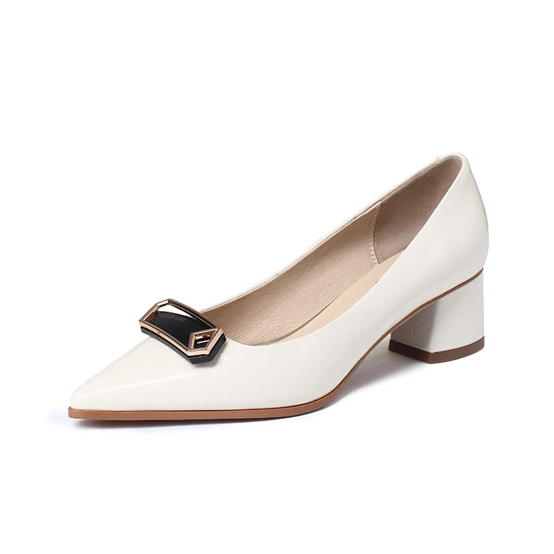 

K071 2020 China Factory Professional Custom Single Shoes Top Quality Ladies Dress Shoes, Black/white