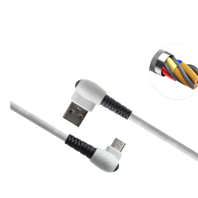 

Quick Charger Fast Date Transfer Fast Charger USB 2.0 Compatible 2.4A usb cable micro, White/ black/ red /blue