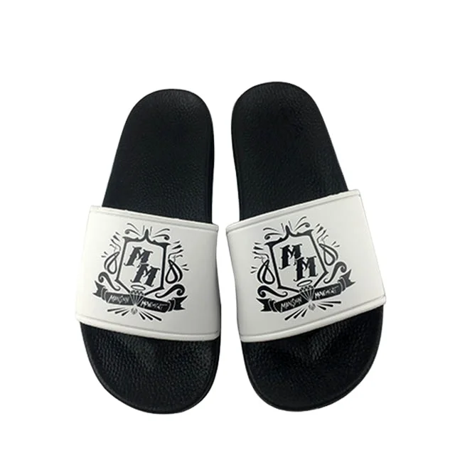 

Custom blank white slide slippers sandal with logo,china slide footwear slipper,leather beach sliders slippers women