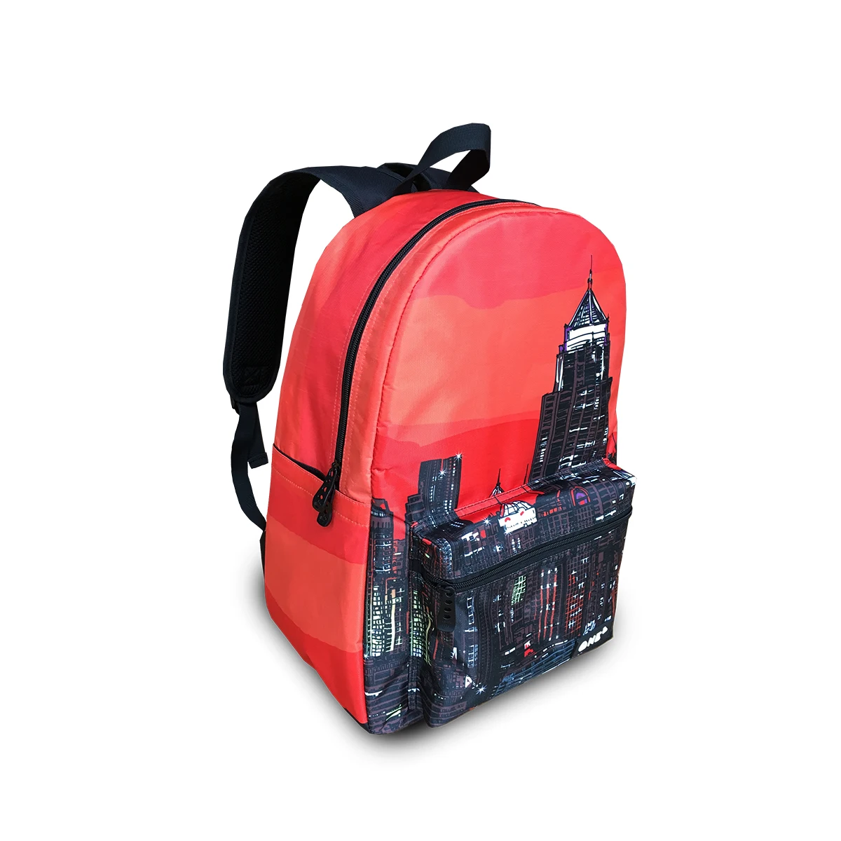 

City design printing custom school bags student good quality best price school bag with shoulder strap adjustable, Customized