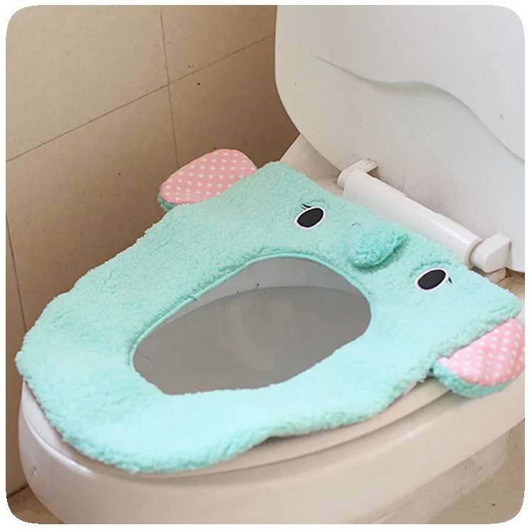 

Cartoon Animals General Purpose Winter Toilet Mat, Multicolor