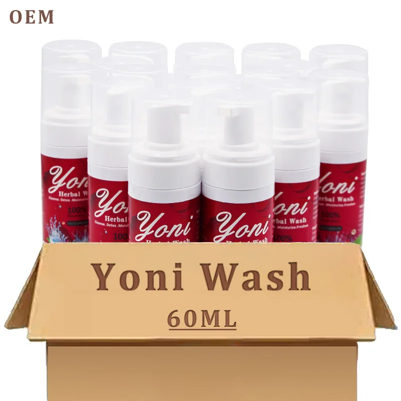 

Private label Yoni Wash Female Vagina Foam Wash for Women PH Balanced natural Organic herbal Feminine Intimate vaginal Hygiene