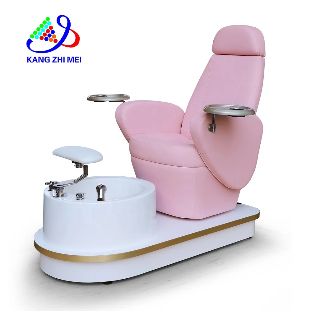 

Kangmei Cheap Luxury Wholesale Modern Beauty Nail Salon Discharge Pump Pipeless Whirlpool Pink Foot Spa Manicure Pedicure Chair, Variour colors avilable