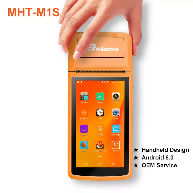 

Chile Super Market 5 Inch 3G Gprs Handheld Mini Payment Pos Terminal Touch Screen MHT-M1S Mobile 58mm Tax Receipt Pos Terminal