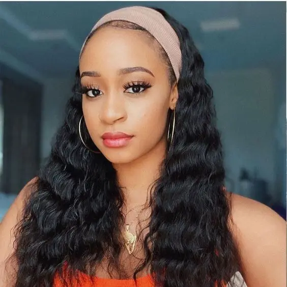 

JP Deep Wave Headband Wig,Braided Headband Wig,Kinky Headband Wig