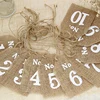 Linen card banner Personalized custom digital flags Table Card Party wedding home decoration DIY Manual accessories
