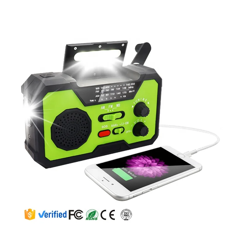 

AM FM WB Multiband rechargebale waterproof cheap portable battery operated stereo with SOS alarm portable fm radio, Customized