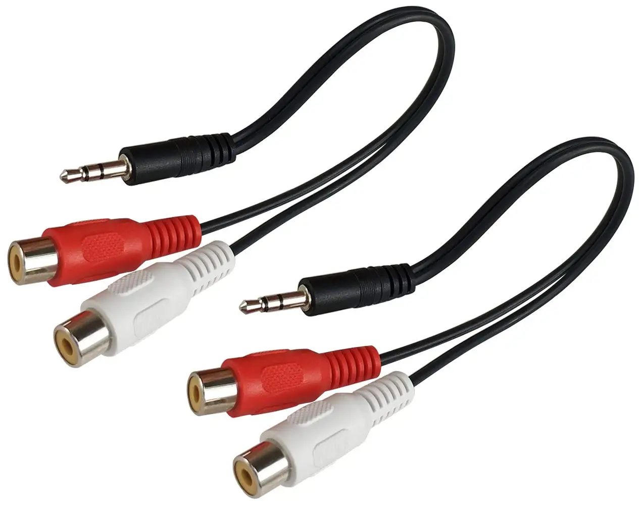 

Cabletolink factory 2021 3.5mm 1/8 Stereo Mini Jack Male to 2 Female RCA Adapter Audio (1 Male to 2 Female)