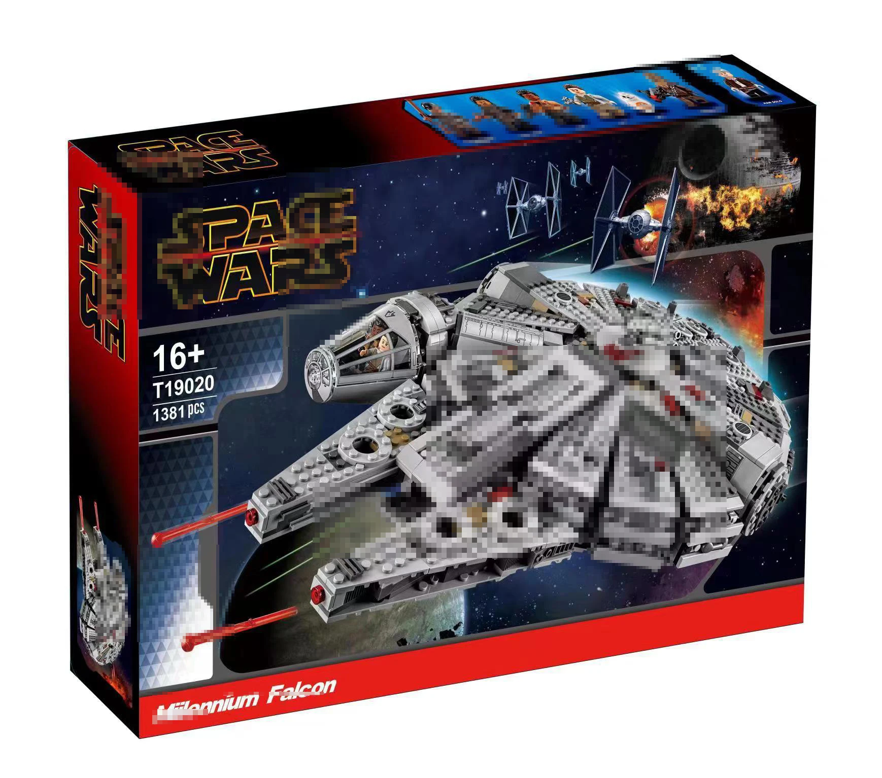 

1380pcs Millennium Falcon Toy bricks Star Plane Wars building block for kids model gift Legendary Series The Force Awakens