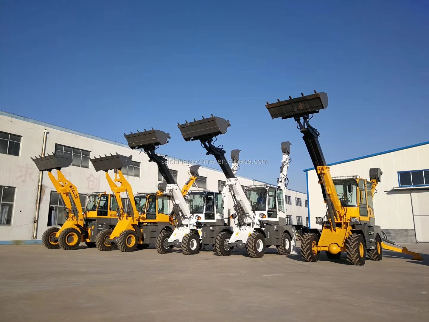 Mini Small Tractor Backhoe Loader / High Capacity Digger Loader For