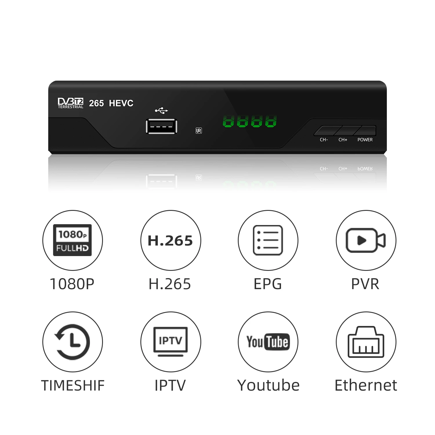 

Mini Decoder H265 Dvbt2 Hd-99T2 Television Dvb T2 Stick Digital Terrestrial Tv Receiver Dazn Account Dvb-T2 Set-Top Box