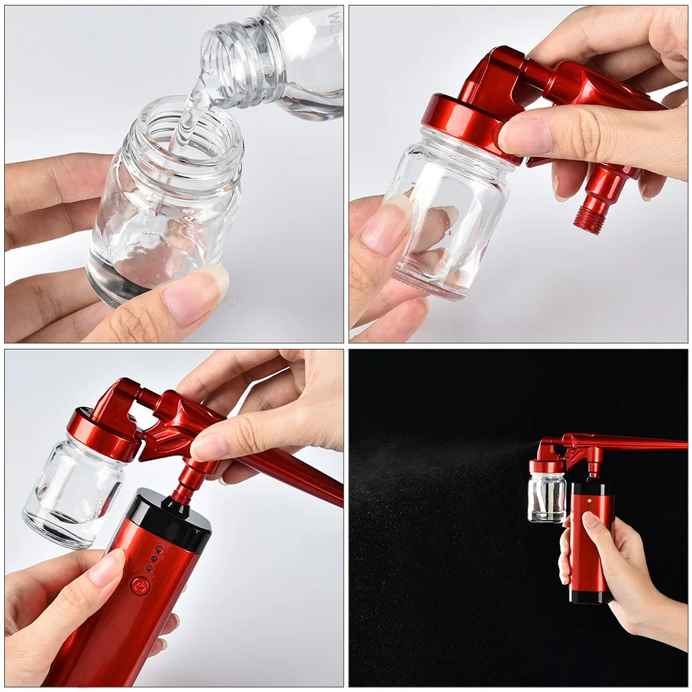 2020 New Style Portable Professional Rechargeable Mini Airbrush With Air Compressor Water Tank.jpg