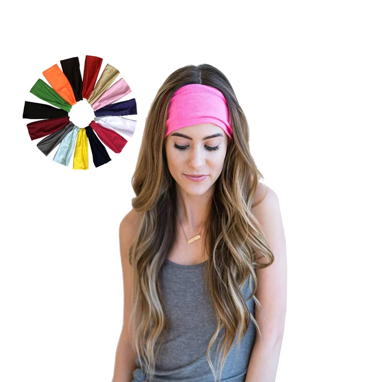 

Fashion yoga GYM fitting Logo custom elastic sports headbands, Blue;red;yellow;green;white;grey;purple or customized