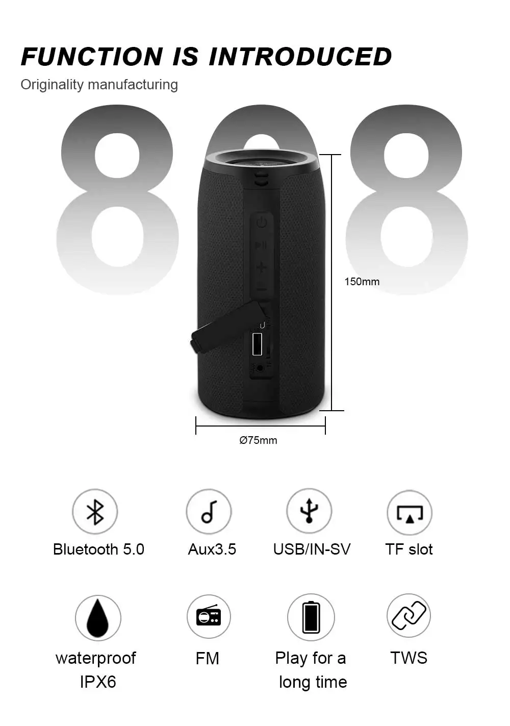 top sellers 2020 waterproof hifi small wireless portable outdoor bluetooth speaker - ANKUX.COM