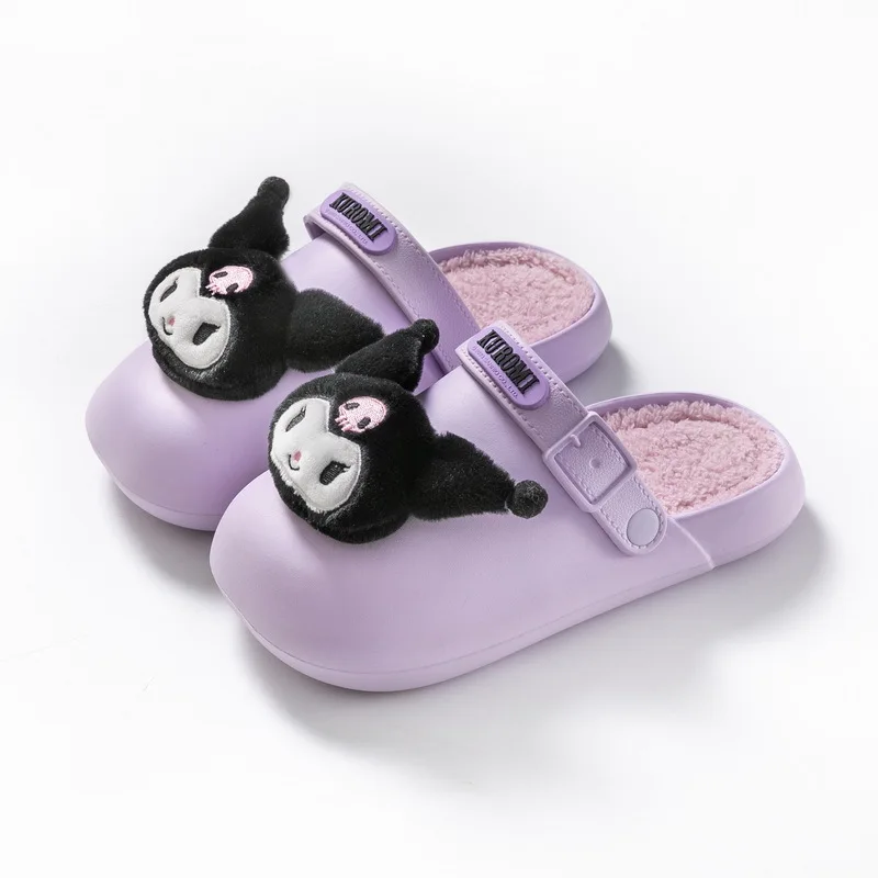 

BELO TEMPO Wholesale Winter Children Slippers Cartoon Anime Shoes Warm Girl Indoors Anti-slip For Women