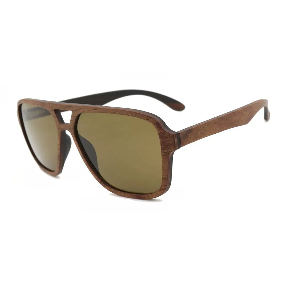 

Low MOQ Custom Logo new arrival stylish custom logo sun glasses plastic frame walnut wood temple sunglasses