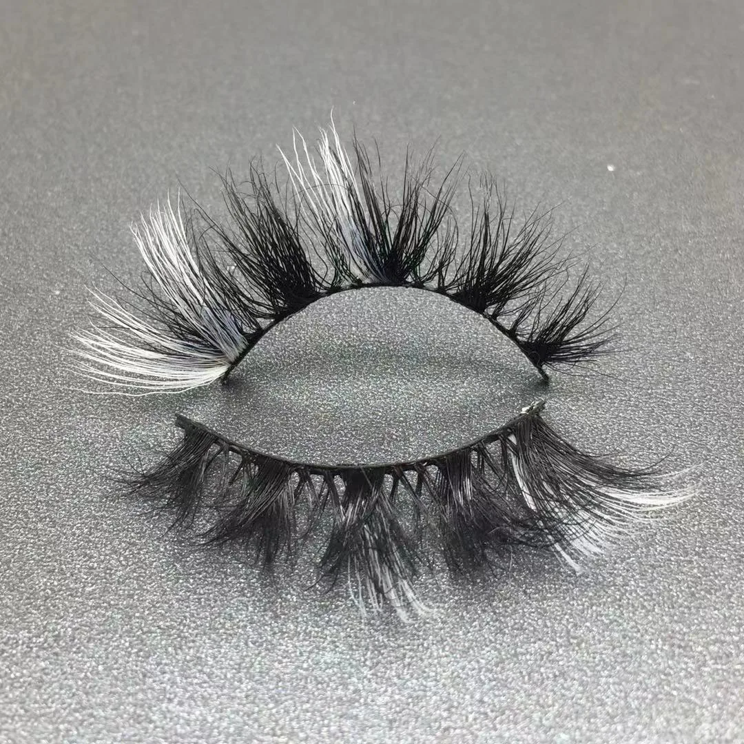 

wholesale beauty supplies color lashes 25mm 3d mink eyelashes real Siberian mink 25mm lashes with customize own brand box, Custom color