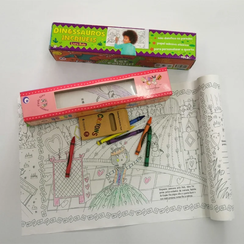 
Popular Customized watercolor cartoon drawing poster coloring self-adhesive cartoon drawing poster coloring paper 