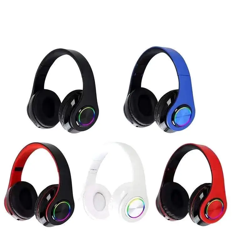 

Dropshipping B39 Wireless Headphones Wireless Earbuds LED Light BT 5.0 Kids Headphones With Microphone Wireless Headphones, Multi