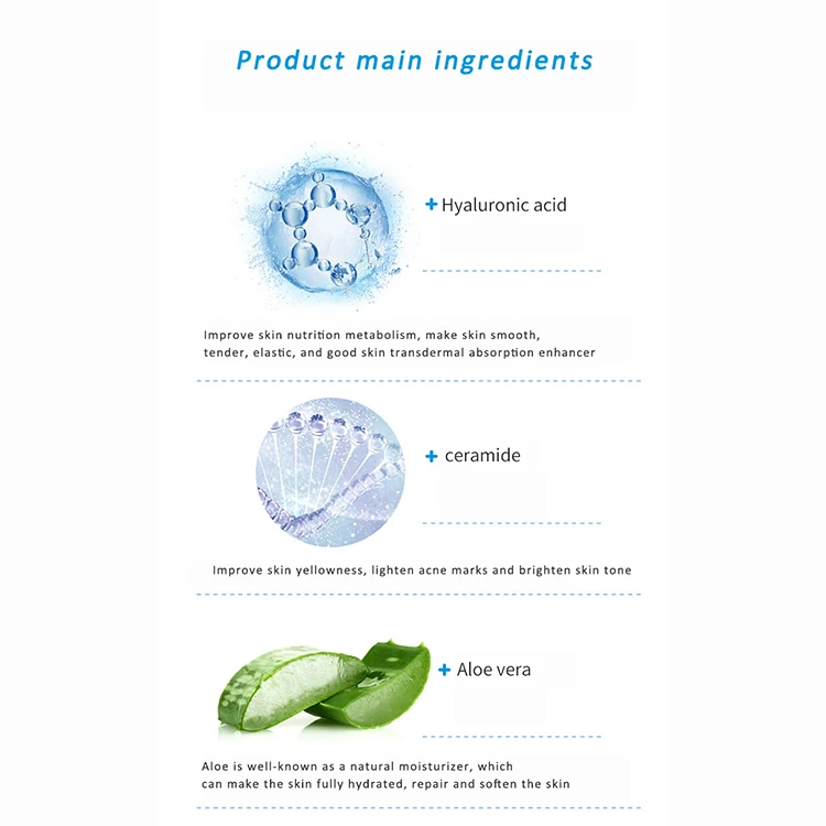 
Wholesale 1000ml Moisturizing Face Care Natural Skin Repair Hyaluronic Acid Serum 