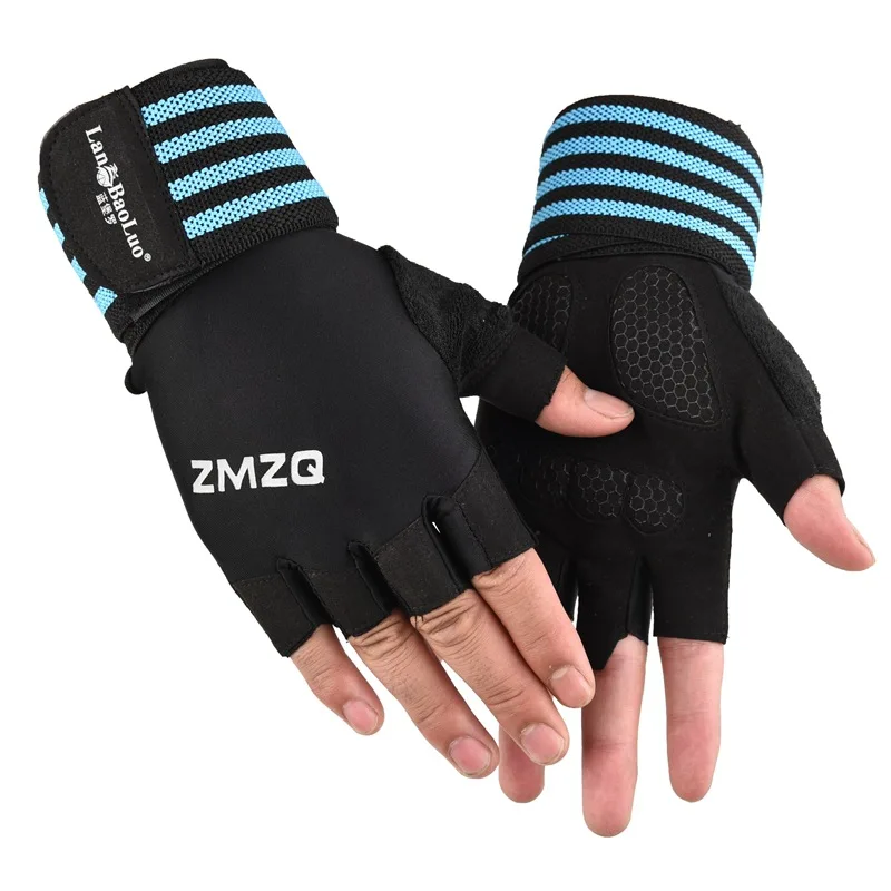 

Gym Gloves Heavyweight Sports Exercise Weight Lifting Gloves Body Building Training Sport Fitness Gloves for Fiting Cycling, 3 colors available