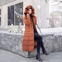 

High quality factory directly thick snow wear winter coat lady clothing female fur jackets parkas mujer