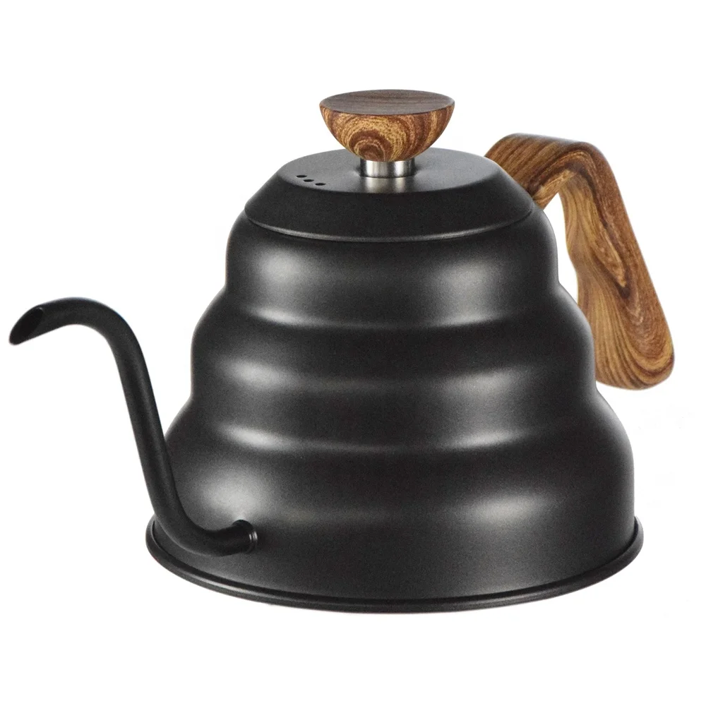 

1.0L Black Pour Over Kettle Stovetop Gooseneck Kettle for Coffee Tea