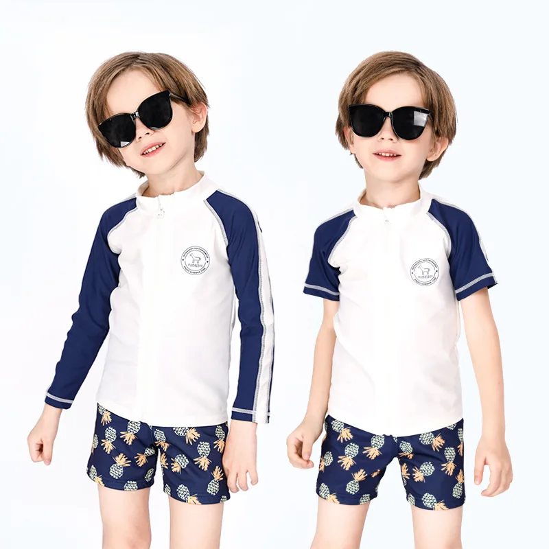 

High quality kids swimming pant big child sun protection shorts pants swim surf suit boy, Picture showed