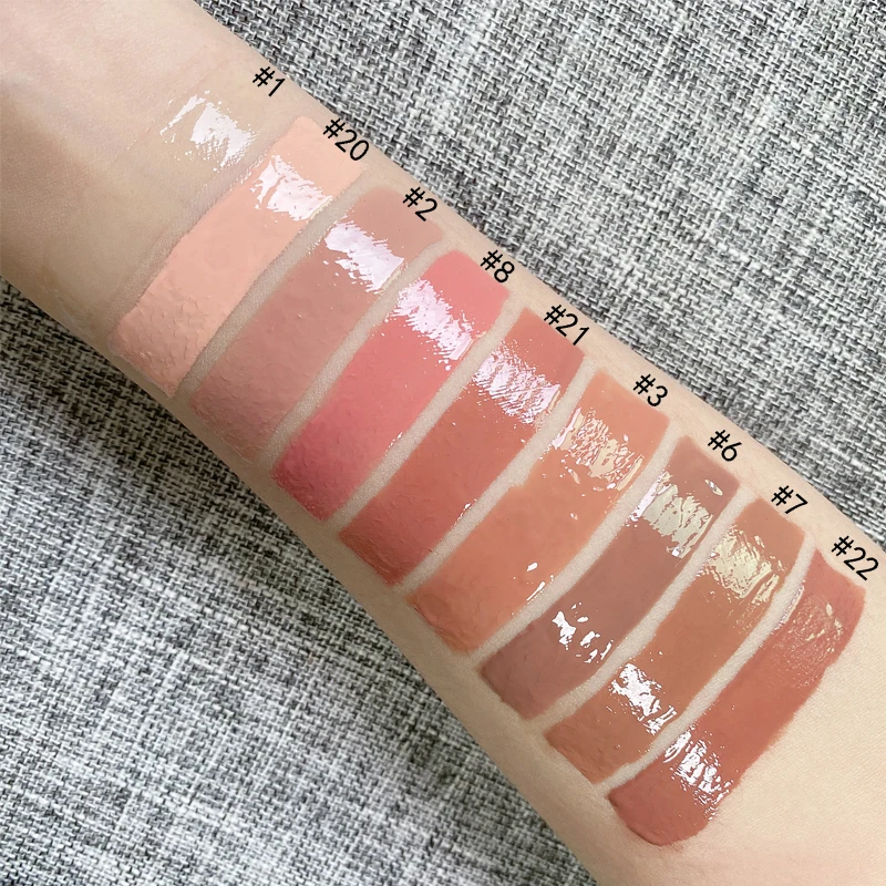 

Wholesale high pigmented nude private label lip gloss
