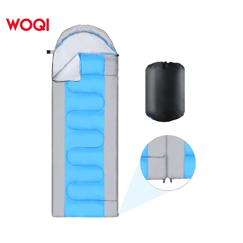 WOQI New Comfortable Retractable Waterproof Compact Cotton Silk Sleeping Bag