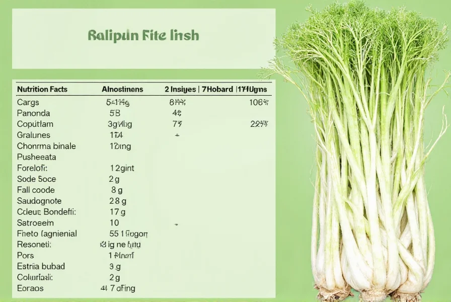 fennel nutrition information