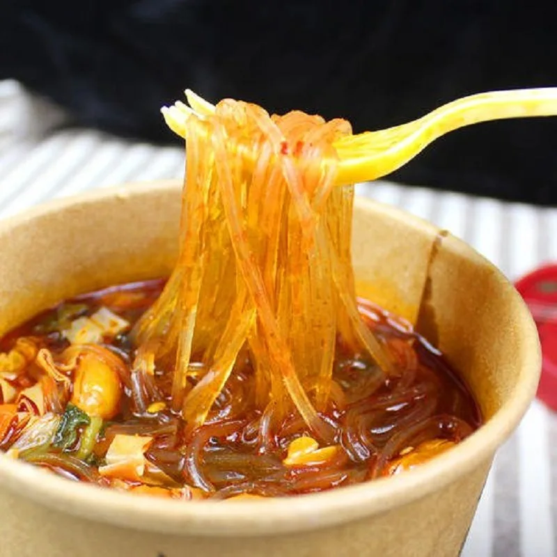 
Six cartons of Lixing hot and sour noodles Chinese vermicelli instant noodles package food sweet potato noodles Chinese food 