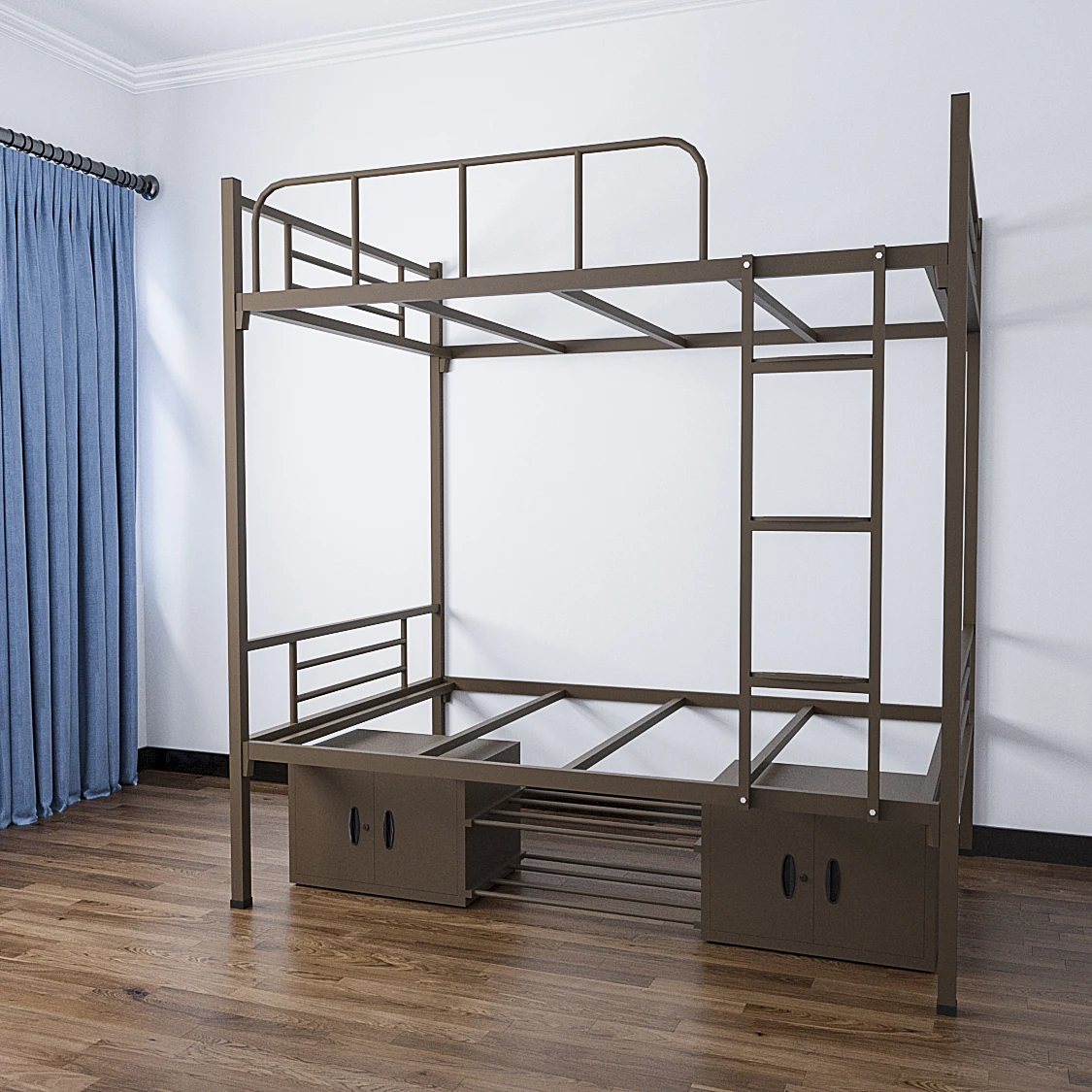 
High Quality Cheap Bunk Beds Double Students Frame Dormitory Apartment Metal Beds 