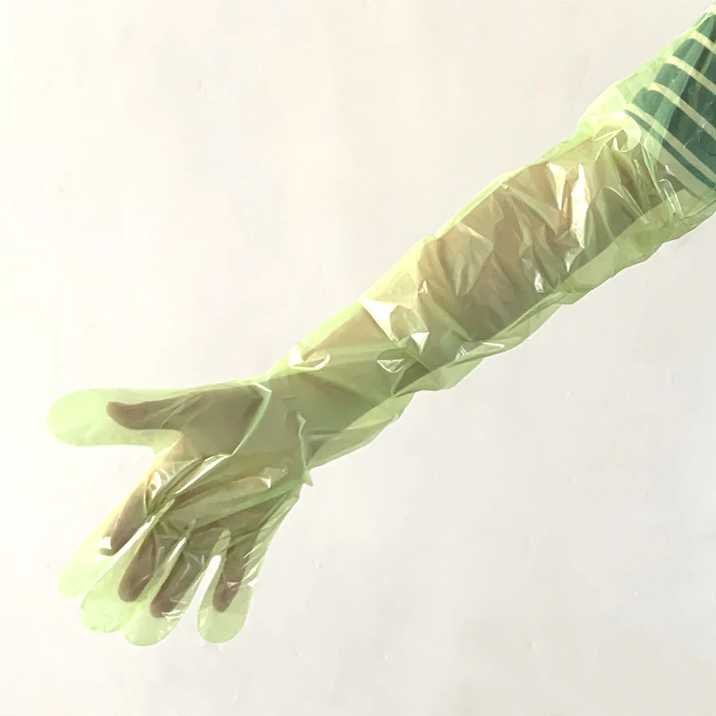 

2020 Wholesale Factory Made Disposable Plastic Glove Long Sleeve Gloves