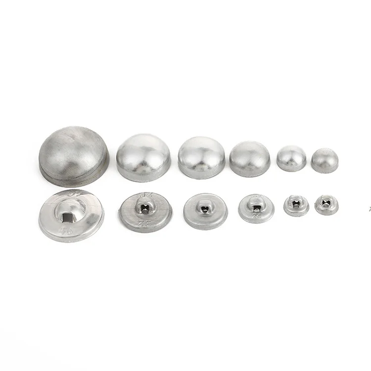 Clothing Wrapped Button Mushroom Shape Self Covered Fabric Cover Metal Button