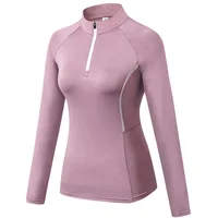 

Ready to Ship Compression Sports Tops Horse Riding Base layer Women Long Sleeve Show Equestrian Shirts